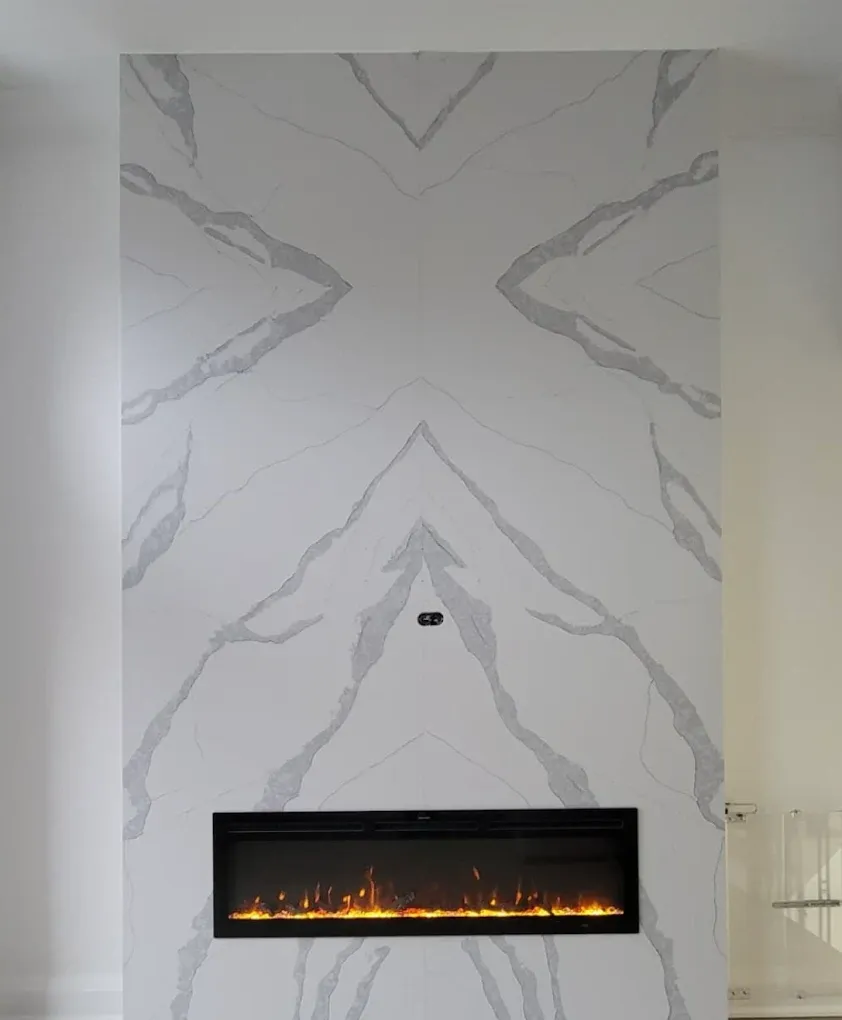 Fireplace And Mantle