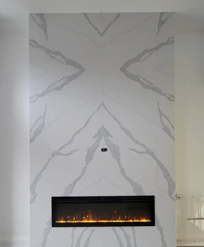 Fireplace And Mantle