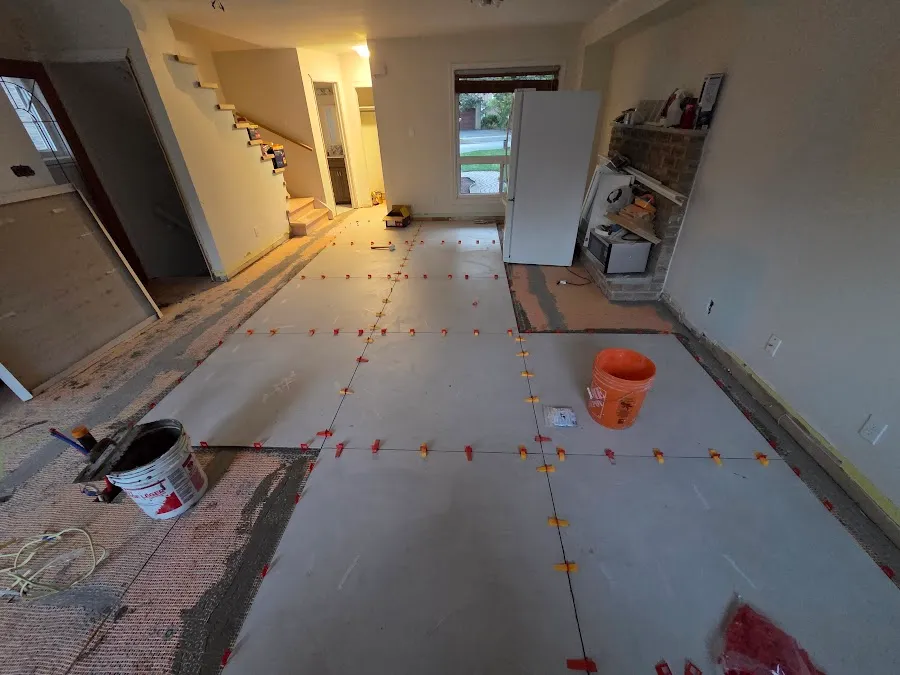 Basement Floor Before