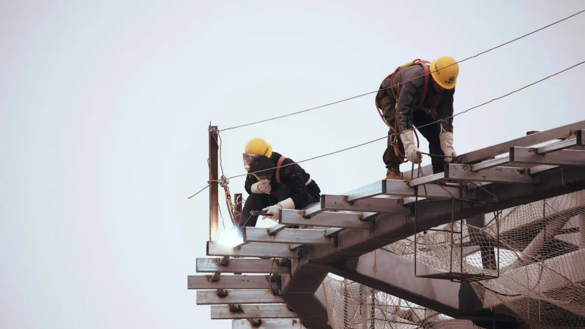 All Might Construction — Contractor on rooftop